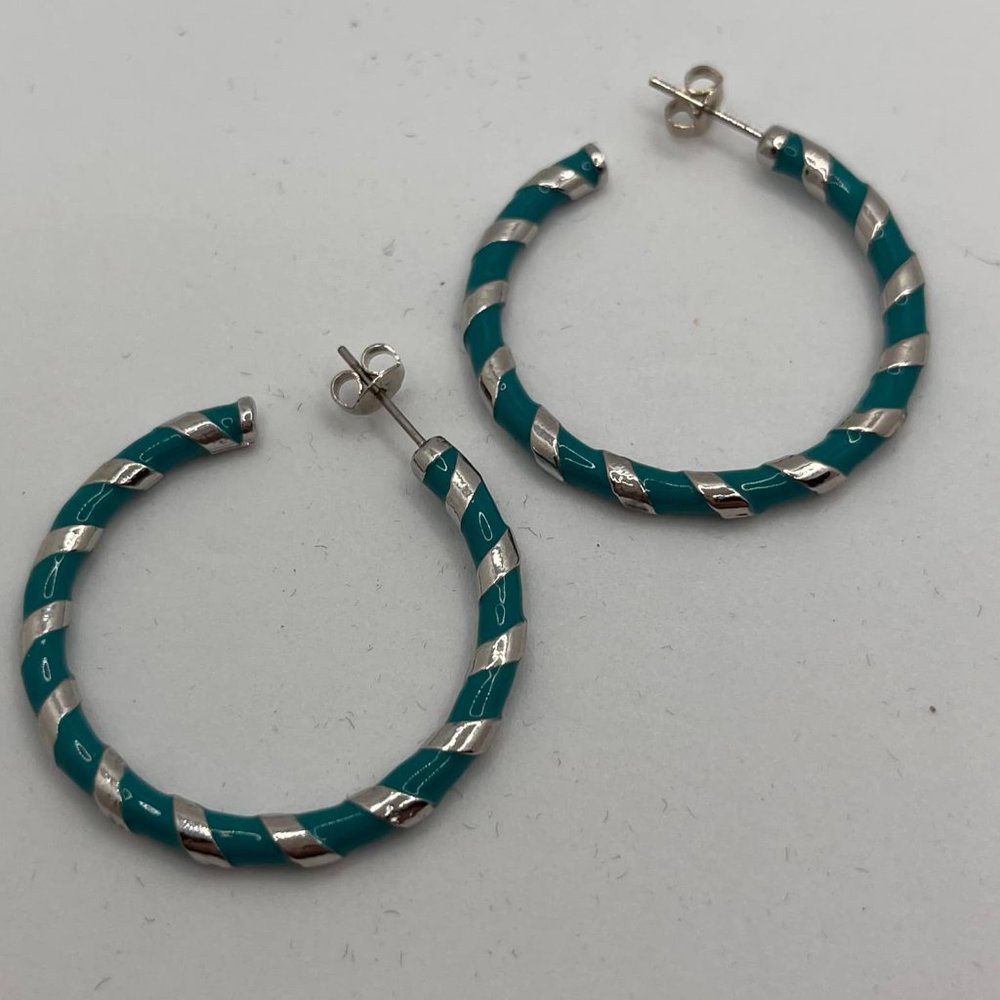 Melania Clara/By Alexa Rae Aruba Silver Hoop Earrings